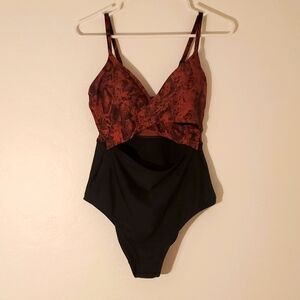 Kona Sol Cut Out One Piece Bathing Suit